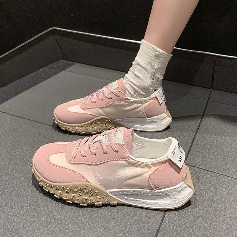 Saténové dámské boty Forrest Gump boty platformové podrážky módní všestranné prodyšné zvyšující výšku ležérní sportovní obuv německá tréninková obuv