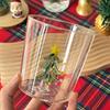3D Christmas Tree Glass Cup High Borosilicate Wine Tumbler for Juice