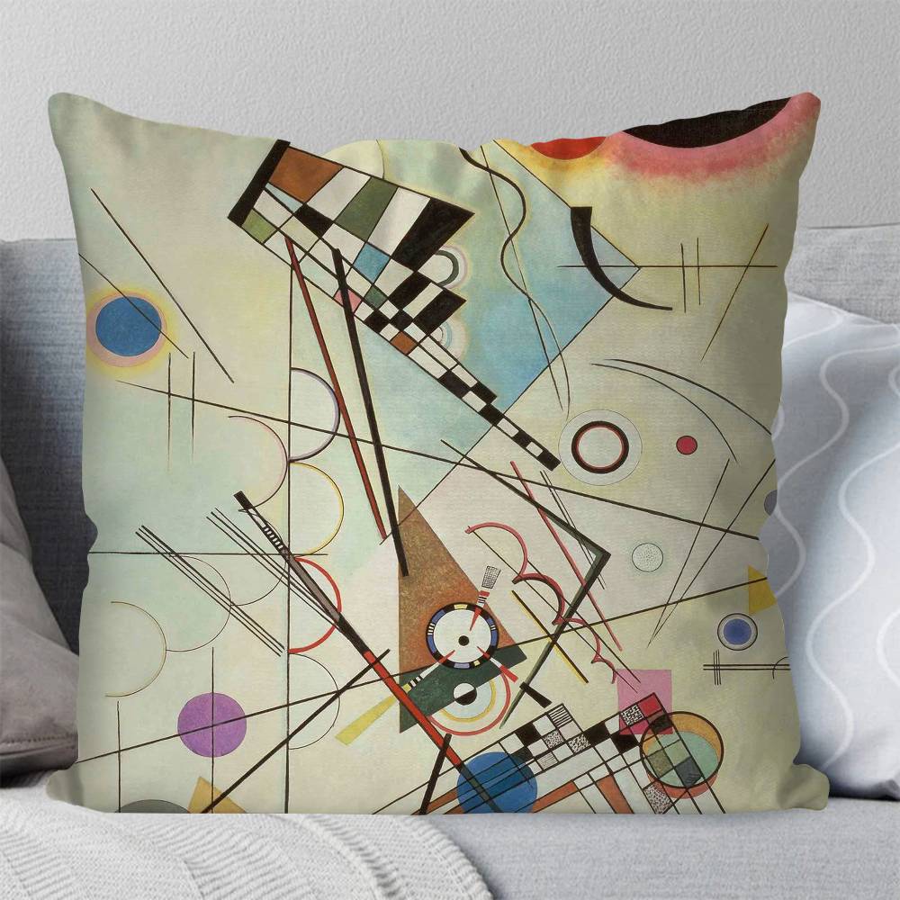 Abstract Geometric Pillow Case Fashion Square Pillowcase Bedroom Sofa Room Ins Decoration Leisure