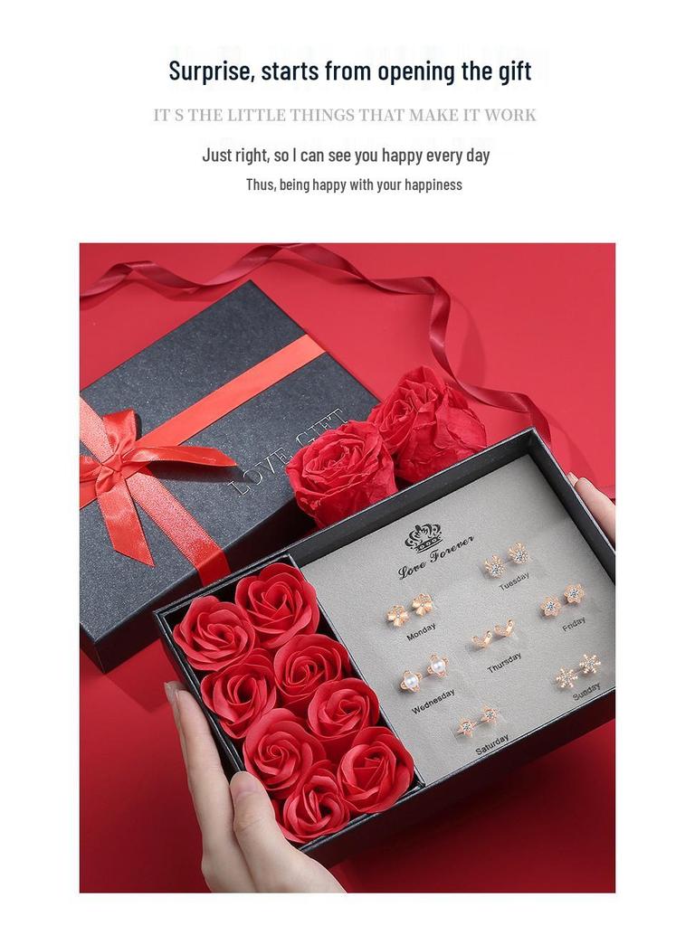 Versatile Romantic Stud Earrings Set - Perfect Gift for Her