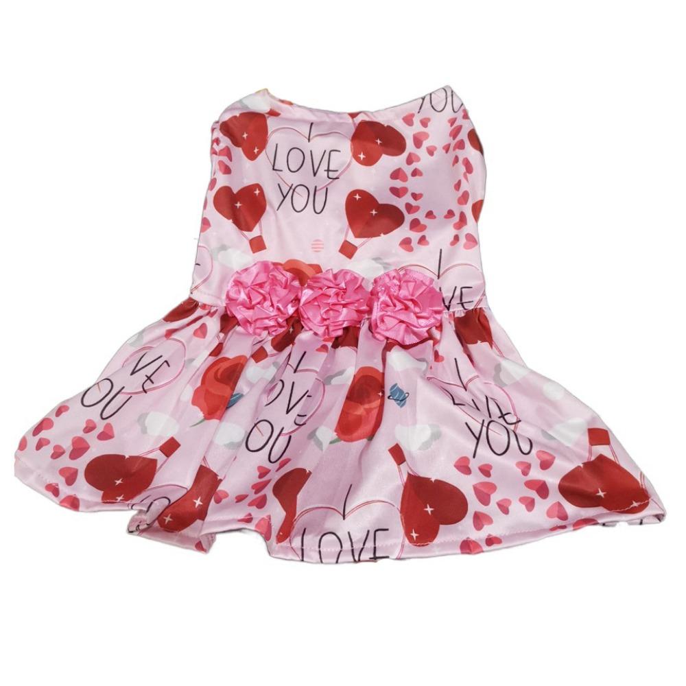 

Breathable Pet Skirt Cute Dog Sleeveless Dress Dog Print Dress Dog Princess Dress for Cats Dogs XL-Style 1