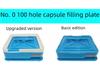Manuální plnicí deska kapslí se 100 otvory pro kapsle #0