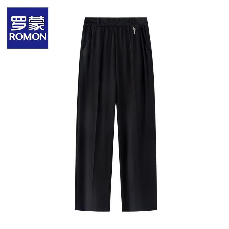 ROMON Women s Summer Elastic Waist Casual Pants 6XL