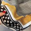 Simple style summer polka dot versatile professional medium square scarf niche silk scarf scarf silk small scarf headscarf women