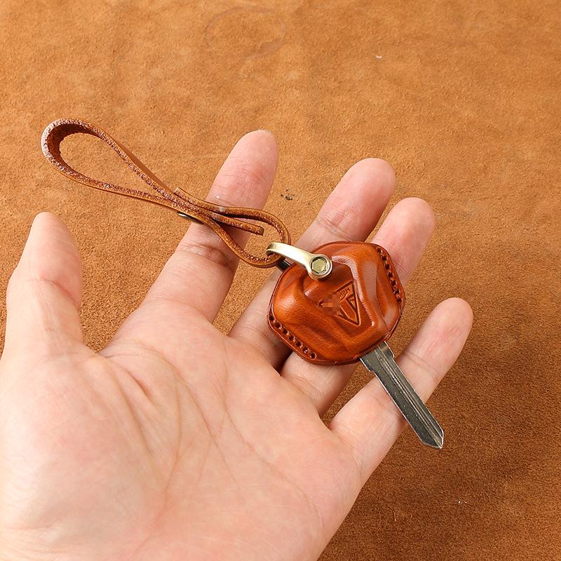 Genuine Leather Retro Key Bag for Triumph T120/T100/Bobber Motorcycle