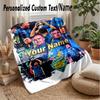 Luke Littler Custom Flannel Throw Blanket Print Your Name Text Soft Warm Blanket Holiday Present