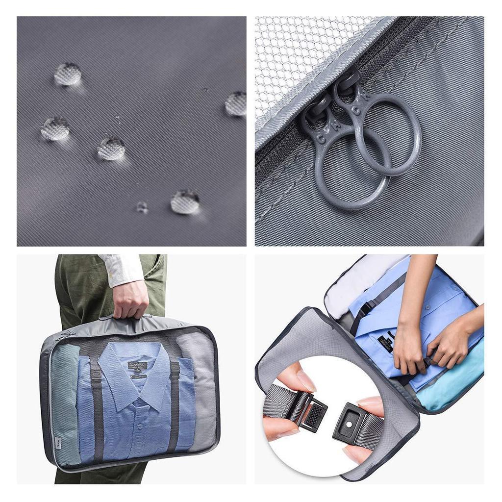 Travel Storage 7-Piece Set: Clothing Organizers for Suitcase