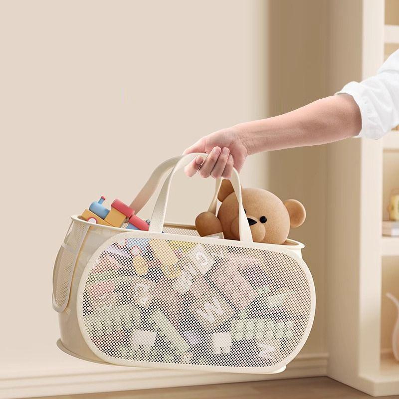 Children's Toys Storage Basket Large Capacity Laundry Basket Multifunctional Children's Dolls Breathable Storage Basket Mesh Bag