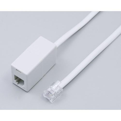 ELPA Telephone Extension Cord Telephone Cord 6 Pole 2/4 Core 5m Computer Compatible TEW-E050