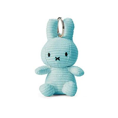BON TON TOYS Corduroy Miffy Light Blue Keychain, 10cm,
