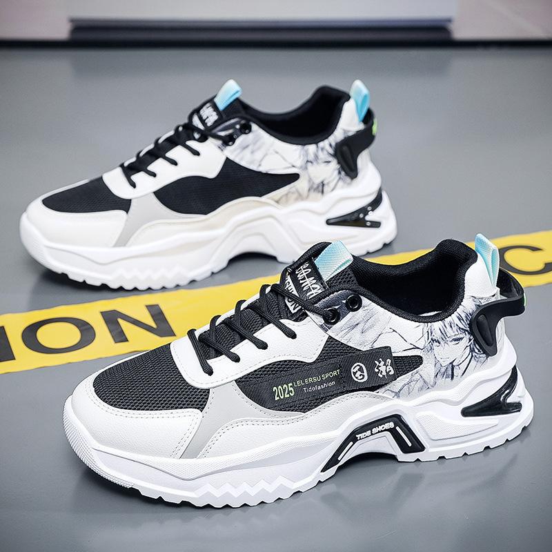 Mode Sommer Mesh Atmungsaktiv Erhöht Herren Sportschuhe Trend Allround Laufschuhe Daddy Schuhe Sneakers Herren Tenis Masculino