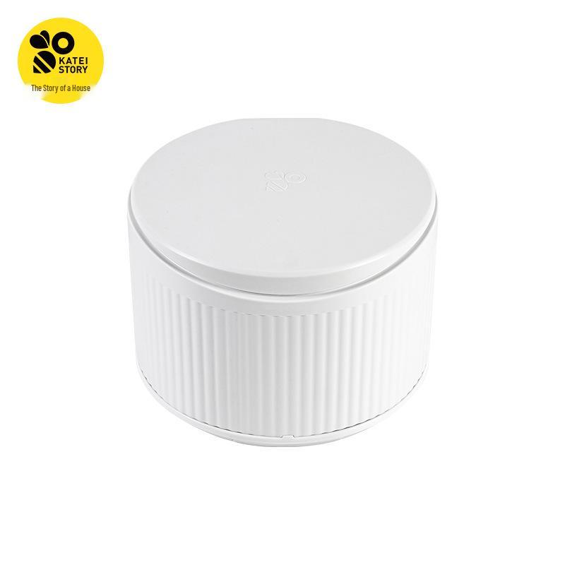 Home Story Mini Desktop Trash Can with Lid for Bedroom or Dining Table
