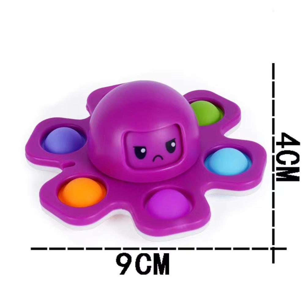Flip Face-changing Octopus Bubble Music Fingertip Gyro Decompression Creative Toy Puzzle