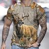 Summer Men's 3D Printed Crew Neck T-Shirt Halloween Dress Up