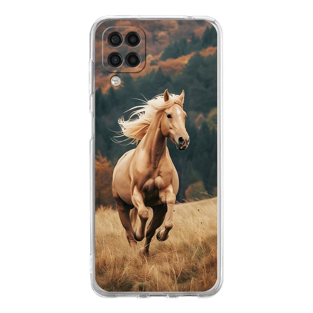 Phone Case For Samsung Galaxy A13 A33 A35 A55 A73 A53 A23 A51 A71 A21S A31 A41 A05s A03S A15 A25 5G Cover Elegant Brown Horses