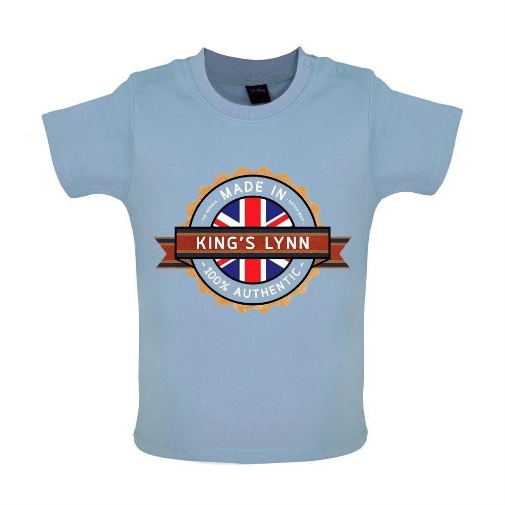 

Made In King s Lynn - Baby Kids Boys Girls Unisex T-Shirt / Babygrow - Town City Village Born Love Live 120