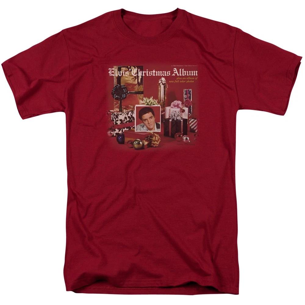 Elvis Presley - Christmas Album - Unisex Short Sleeve Children s T-shirt - Red 130