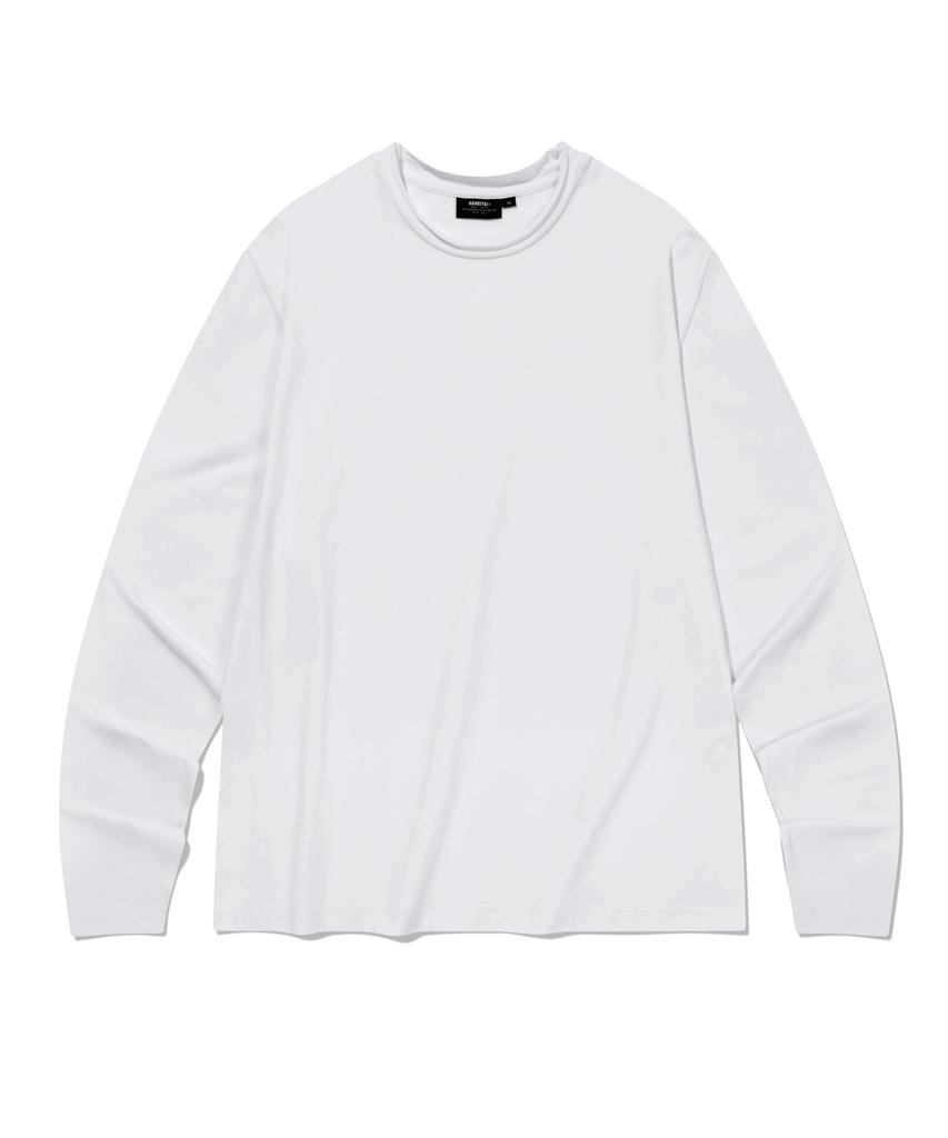 Kaneitei Raw Cut Crop Long Sleeves (White)