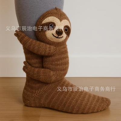 New Animal Socks Christmas Knitted Floor Socks Thermal Socks Cute Autumn and Winter Floor Socks