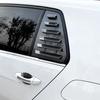 Für VW Golf MK7 MK7.5 2013-2019 Auto Heck Lamellen Fenster Seite Lamellen Abdeckung Zierleiste Aufkleber Lüftungsschaufel ABS Kohlefaser Schwarz Auto