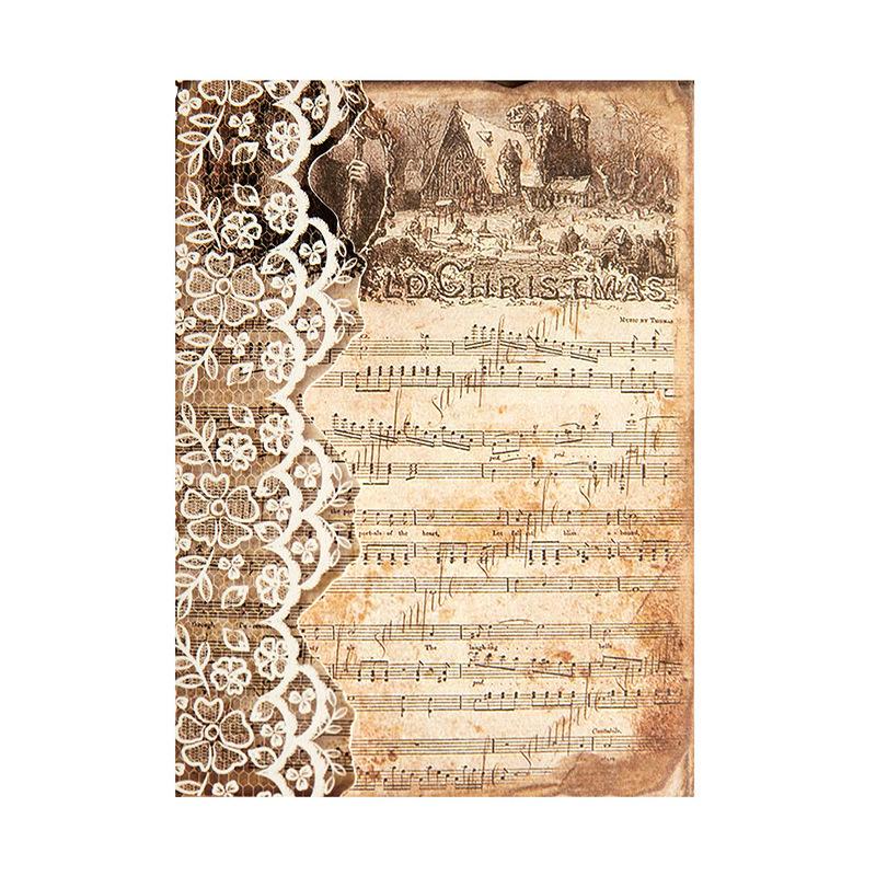 1book/50pcs Non-Adhesive Decorative Paper with Vintage Textures, DIY Handmade Album Scrapbooking Decorative Paper Supplies