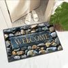 Pattern Welcome Door Mat Anti Slip Floor Mat Indoor and Outdoor Entrance Carpet Home Decoration Skid Resistant Carpet