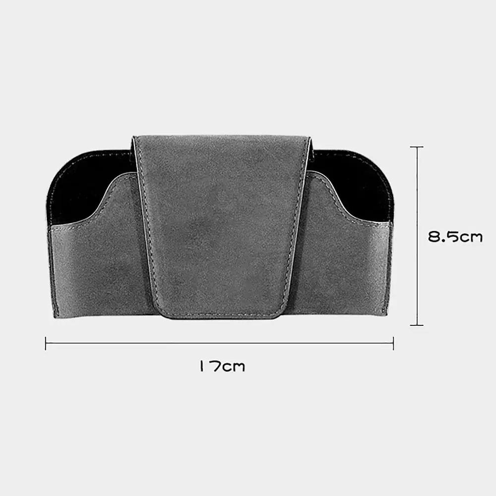 Car Sun Visor Glasses Holder Storage Tools Multi-functional Wear-Resistant Auto Sunglasses Holder Cowhide Car Storage Box Tools