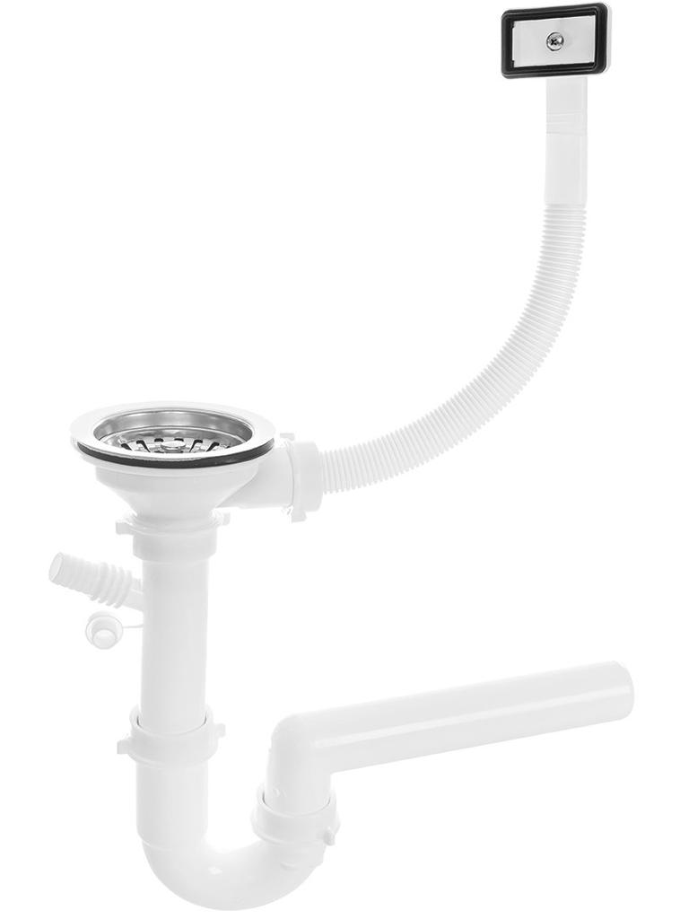 Single Bowl Metal Sink 78X48 Drainer Siphon Set