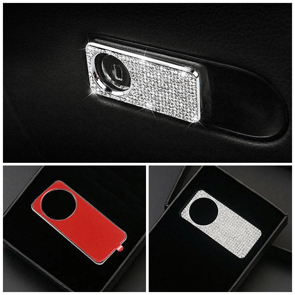 For Mercedes Benz GLC 253 2015-2019 Storage Box Glove Box Glovebox Switch Button Cover Trim Crystal Diamond Decal