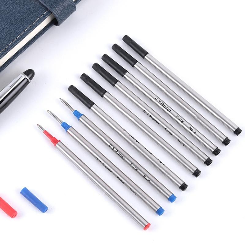 10Pcs Replacement Ballpoint Pen Refills Metal Ballpoint Refill Universal Pen Refills 0.5mm OR 0.7mm For Daily Writing