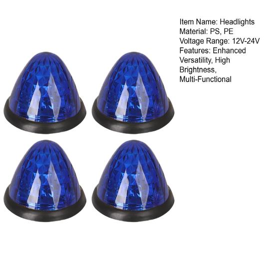 LED Watermelon Lights Rich Color Bumper Lights High-bright Trailer Side Marker Lights Turn Signal Lights for Semi Truck