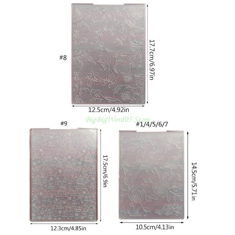 24TE Embossing Folders Handmade Art Craft Decorating Mold Plastic Stamp Stencils Scrapbook Paper Card Photo Album Making Tool