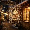Indoor Outdoor Decorative Chimes Handmade Acrylic Wind for Christmas Window Decoration, Festive Hanging Wall Fireplace Accents Ornaments Outdoor,