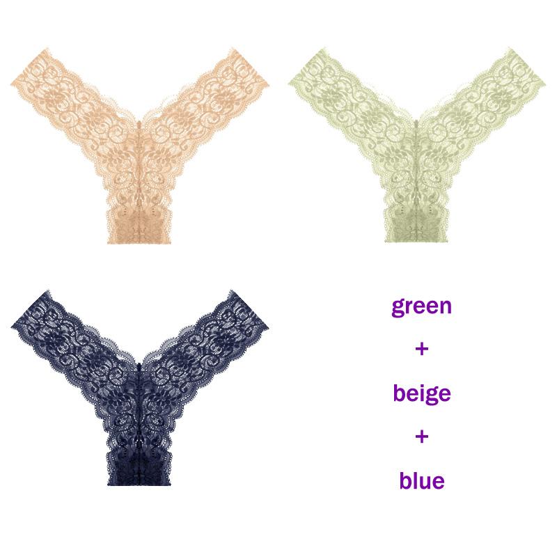 CINOON 3 Teile/los frauen höschen Transparent Low-Taille Unterhose Aushöhlen Tanga Weibliche Nahtlose G-String Sexy Unterwäsche Spitze Dessous panty