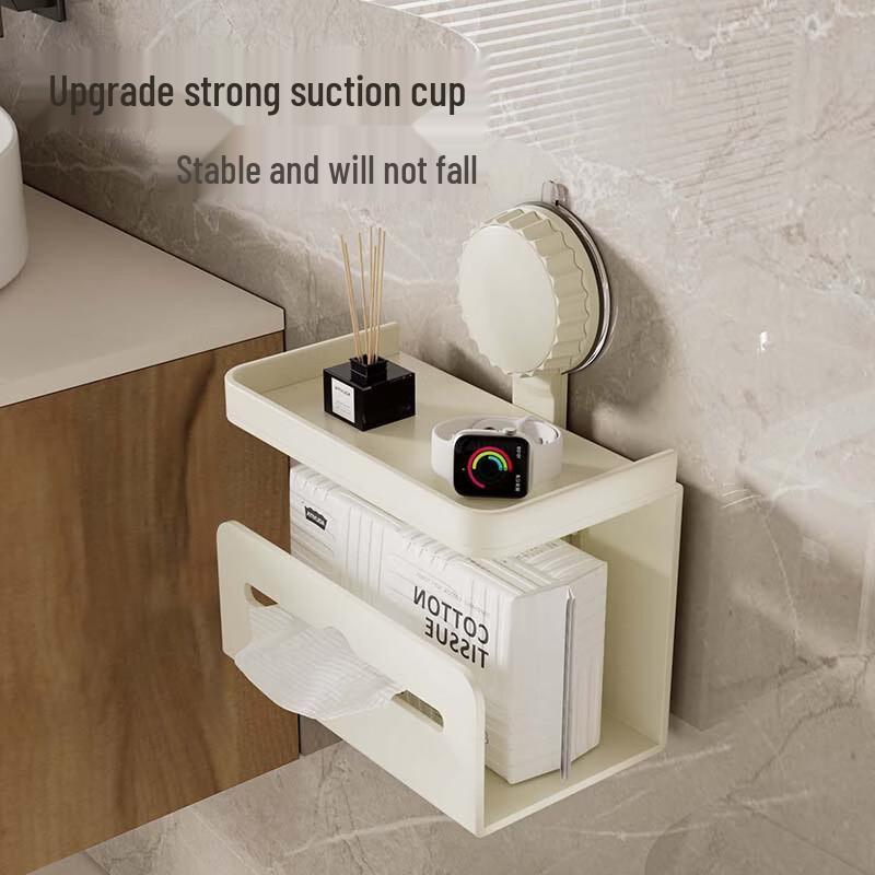 Multifunctional Carbon Steel Bathroom Tissue Holder
