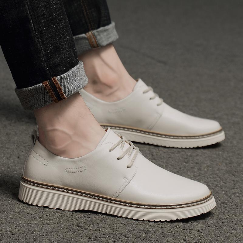 Fashion Trendy minimalist style men's sneakers Comfortable outdoor party and office leather shoes Casual  men leather shoes Hot selling