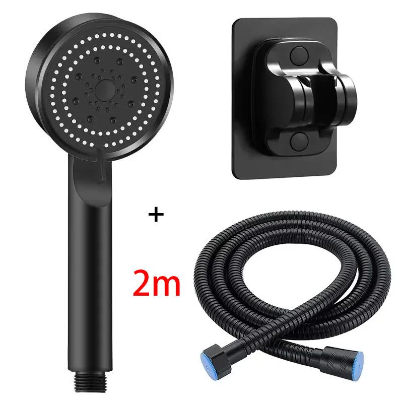 5 Mode Pressure Boost Shower Head Multifunction Adjustable High Pressure Large Water Yield Massage Nozzle Bathroom Accessory