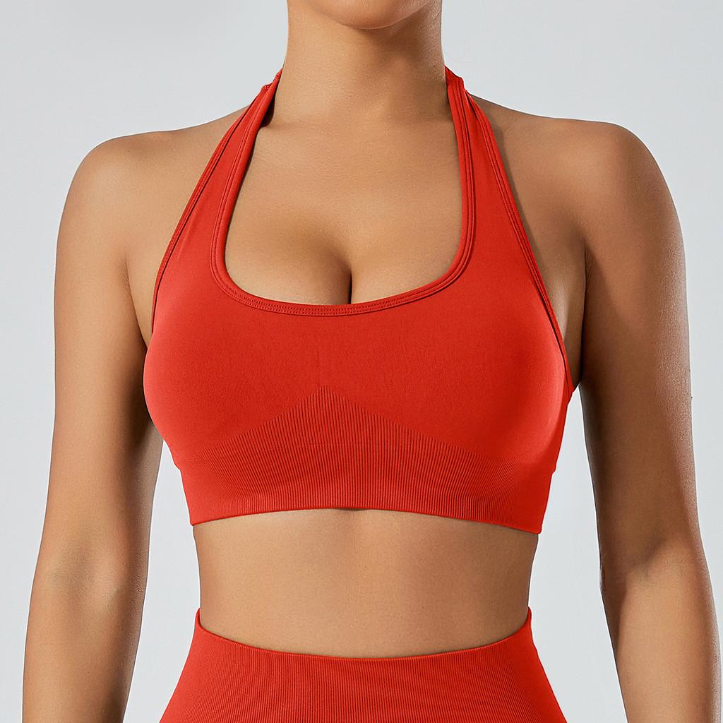 Youth Women Sports Bra With Seamless Nylon Fabric For Running And Fitness Workouts