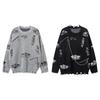 Pull Zippé Déchiré Tendance Unisexe Automne 2024 - Maille Streetwear Ample