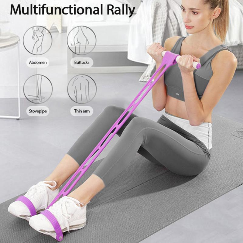 Fitness Pull Tension Rope Sit Up Breast Expanding Multifunctional Foot Pedal Resistance Band