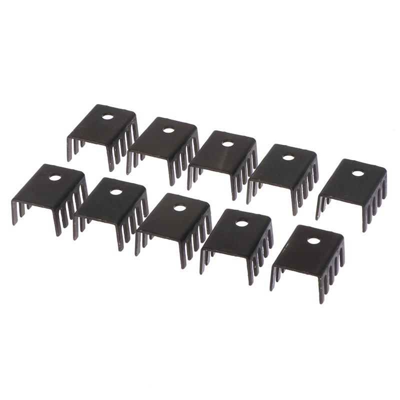 10Pcs To-220 Aluminum Profile 7805 Heatsink 781 Radiator Heat Sink 19*15*10Mm Aluminum Alloy Profile Cooler