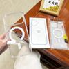 Klare magnetische Acrylhülle für iPhone 16 Pro & iPhone 15 mit weichem Rand & harter Schale