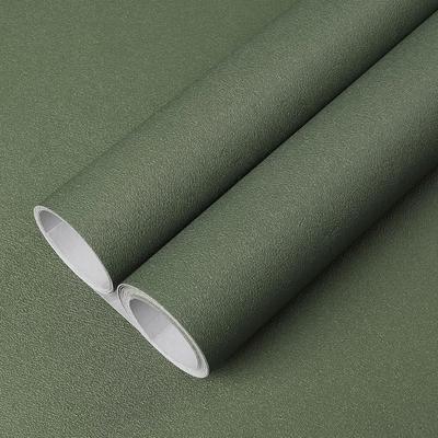 55cm Wide  Matte Solid Color Wallpaper DIY Self-Adhesive Room Parlor Bedroom TV Wall Sticker Furniture Waterproof Film Decor