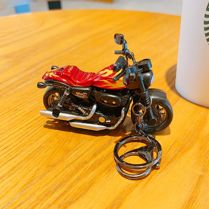 Cartoon Mini  Motorcycle  Bag Pendant Couple Small Gift Key Chain Wholesale