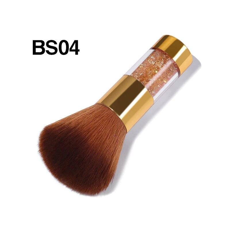 

Радуга для дизайна ногтей, кисть для пыли, мягкая блестящая ручка для удаления пудры, акриловые стразы, ручка, щетки для ногтей, щетка для удаления очистителя