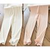 Girls' Mosquito Proof Pants with Fungus Edge Elastic Ice Silk Breathable Slim Fit Leggings for Children and Babies, Thin Pants for Summer
