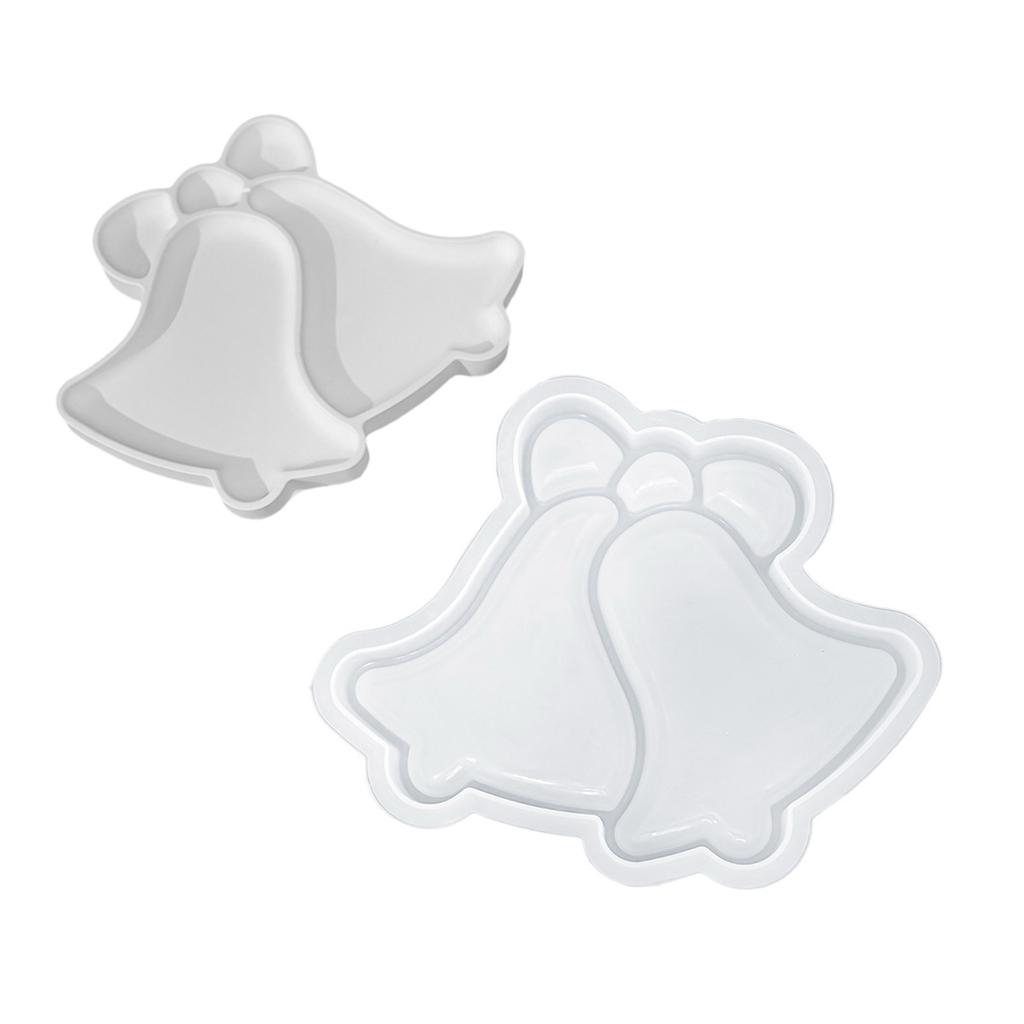 Trendy Large Christmas Sturdy Silicone Mold for Resin Castes Epoxy Tray Dish Molds Craft Supplies Jewelry Holder Making