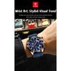POEDAGAR Orologio Militare da Uomo di Lusso Impermeabile Luminoso Data Sportivo Cronografo Cinturino in Silicone Orologi al Quarzo