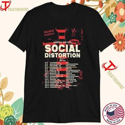 Social Distortion Europe Tour 2025 T Shirt Music Fan Band S 5Xl