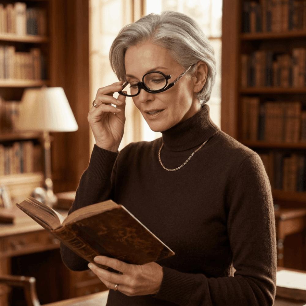 Magnification Makeup Reading Glasses +1.00~+4.0 Diopter Presbyopia Glasses Reading Use